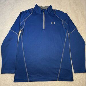 Under Armour ColdGear Fitted 1/4 Zip Long Sleeve Thermal Pullover Mens Large (L)